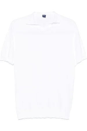 FEDELI Polo in cotone con ricamo logo