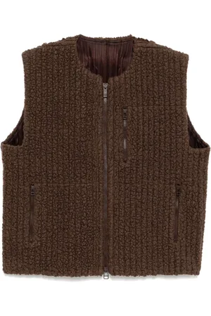 Issey Miyake Gilet plissettato in pile