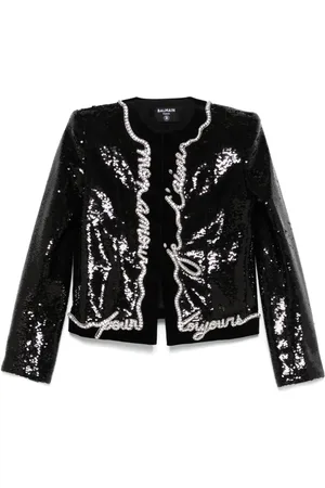 Balmain Giacca con stampa Love Letter
