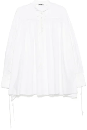 midorikawa Blusa con orlo a taglio vivo