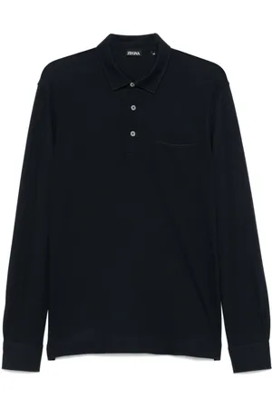 Ermenegildo Zegna Polo in cotone con ricamo logo