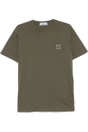 Stone Island T-shirt con applicazione Compass