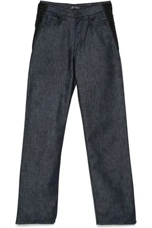 MUGLER Jeans dritti con lacci