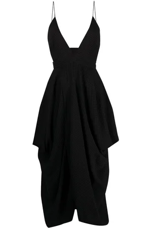 Stella McCartney Abito midi con scollo profondo