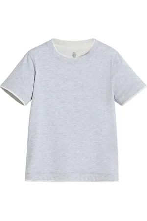 Brunello Cucinelli T-shirt con design a strati
