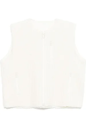 Issey Miyake Gilet plissettato in pile