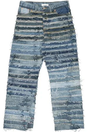 DOUBLET Jeans con design a inserti