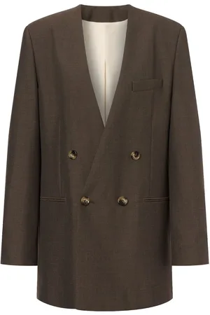 Serafini Blazer doppiopetto senza bavero