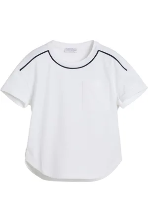Brunello Cucinelli T-shirt con dettaglio Monili