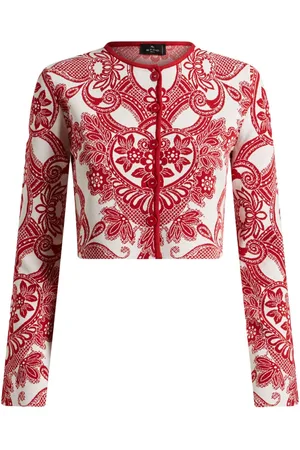 Etro Cardigan crop bicolore