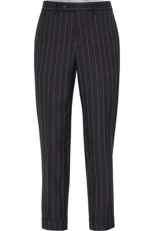 Brunello Cucinelli Pantaloni sartoriali gessati