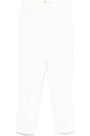 Elisabetta Franchi Pantaloni in crêpe con placca logo