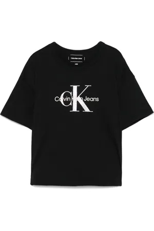 Calvin Klein T-shirt con logo e dettaglio con glitter