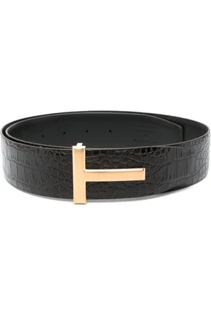 Tom Ford Cintura con effetto coccodrillo