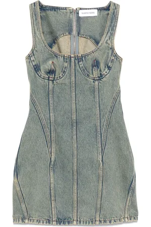 Marine Serre Abito corto denim