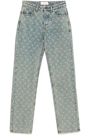 Marine Serre Jeans Moon Laser dritti