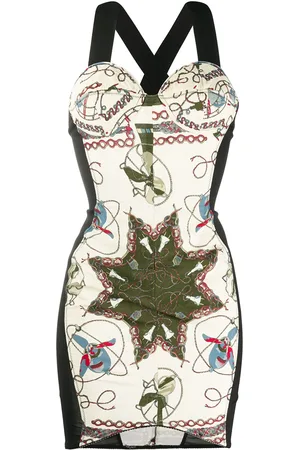 Jean Paul Gaultier Abito aderente a fiori