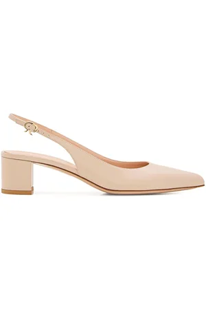 Gianvito Rossi Pumps in pelle con cinturino posteriore 50mm