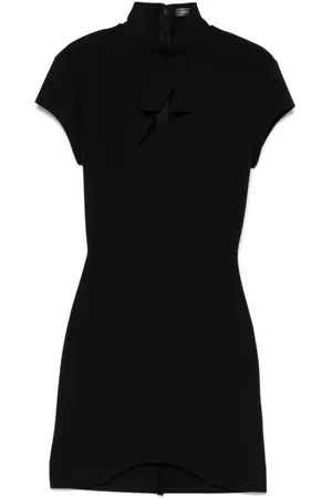 MUGLER Abito corto con motivo stella