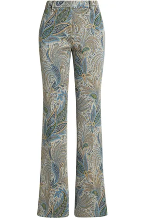 Etro Pantaloni con stampa paisley jacquard