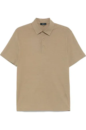 HERNO Polo in cotone con ricamo logo