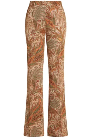 Etro Pantaloni con stampa paisley jacquard