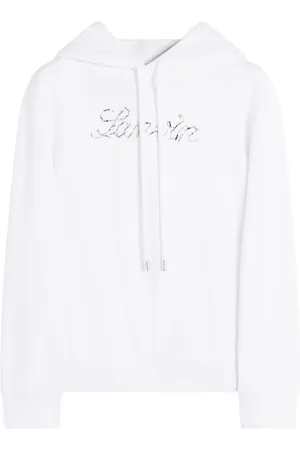 Lanvin Felpa con paillettes e cappuccio