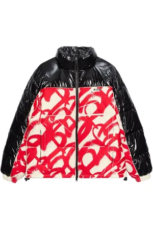 Msgm Piumino con stampa graffiti