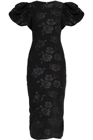 ROTATE Abito midi con motivo jacquard
