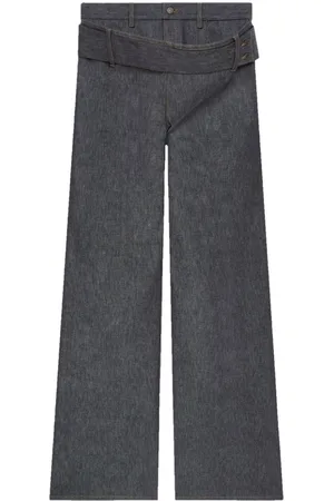 Courrèges Jeans con doppia cintura