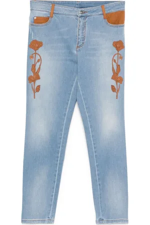 ERMANNO SCERVINO Jeans con dettaglio a fiori
