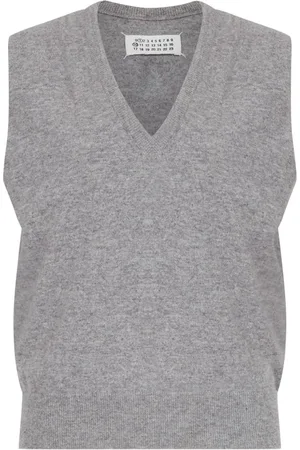Maison Margiela Gilet in lana vergine con scollo a V
