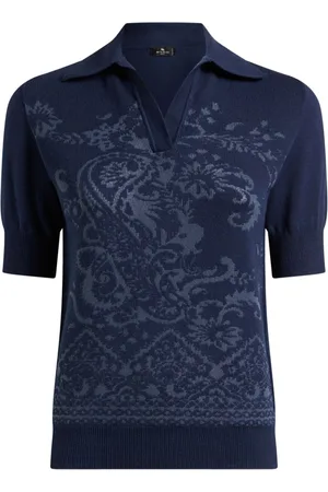 Etro Polo con stampa paisley jacquard
