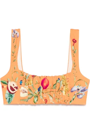 ALÉMAIS Top bikini Flores