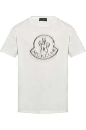 Moncler T-shirt in cotone con logo sfumato