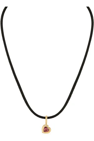 Lizzie Mandler Collana con pendente Heart in giallo 18kt con tormalina