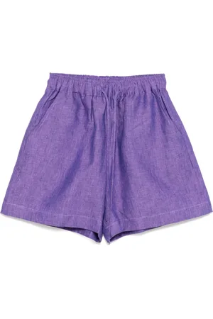 Bambah Shorts in lino con nodo