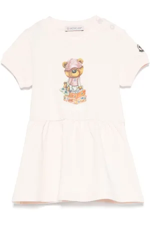 Moncler Abito Teddy Bear con stampa