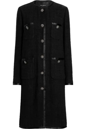 Dolce & Gabbana Cappotto monopetto in tweed