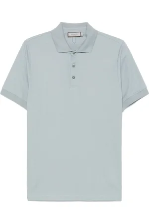 CANALI Polo in cotone con ricamo logo