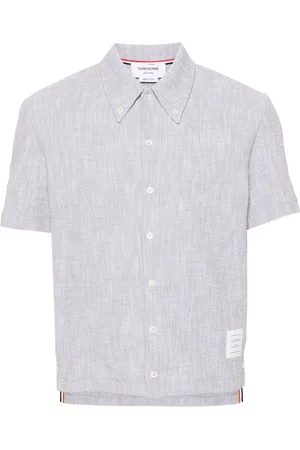 Thom Browne Camicia con banda RWB