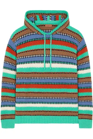 Alanui Felpa Sunny Stripes con cappuccio