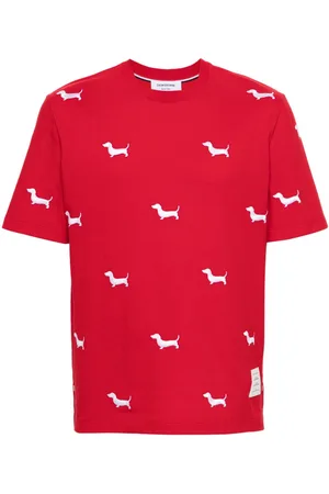 Thom Browne T-shirt con ricamo