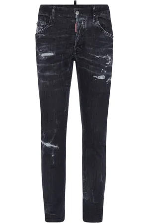 Dsquared2 Jeans slim in cotone elasticizzato con effetto vissuto