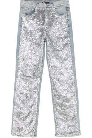Maje Jeans con paillettes