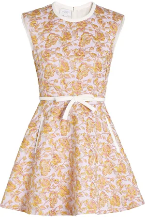 Giambattista Valli Abito midi a fiori jacquard