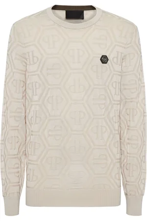 Philipp Plein Maglione con logo jacquard
