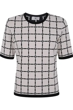Elisabetta Franchi T-shirt con motivo jacquard
