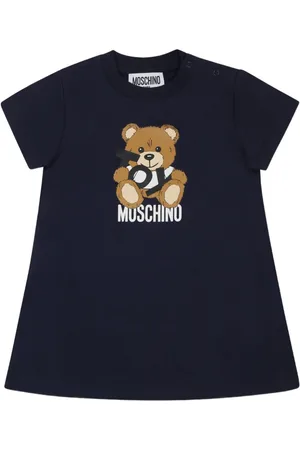 Moschino Abito corto con stampa Teddy Bear