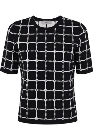 Elisabetta Franchi T-shirt con motivo jacquard